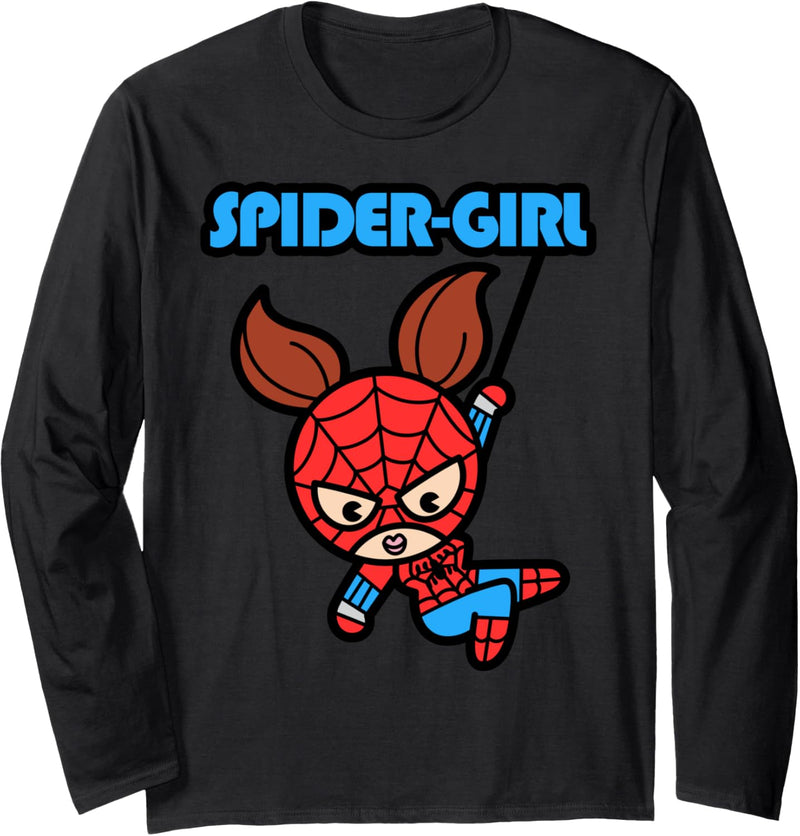 Marvel Spider-Girl Swinging Cute Kawaii Langarmshirt