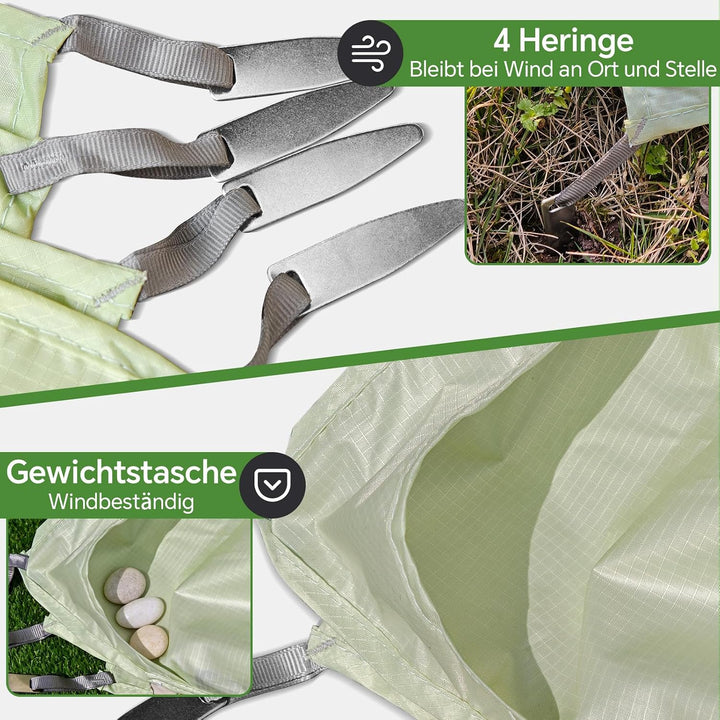 Wasserfeste Picknickdecke XXL (150x210 / 210x220 cm) - Ultraleichte Stranddecke Sandfrei &amp; Faltbar,