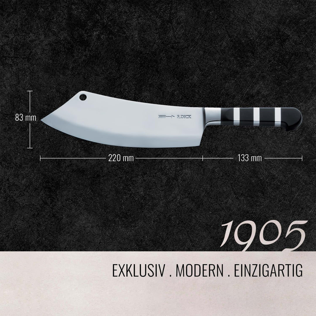 F. DICK Kochmesser, Küchenmesser „Ajax“, 1905 (Messer mit Klinge 22 cm, X50CrMoV15 Stahl, nichtroste