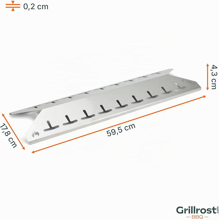 Grillrost.com Das Original Edelstahl Aromaschienen passend für Campingaz - Classic 2 - extra massiv