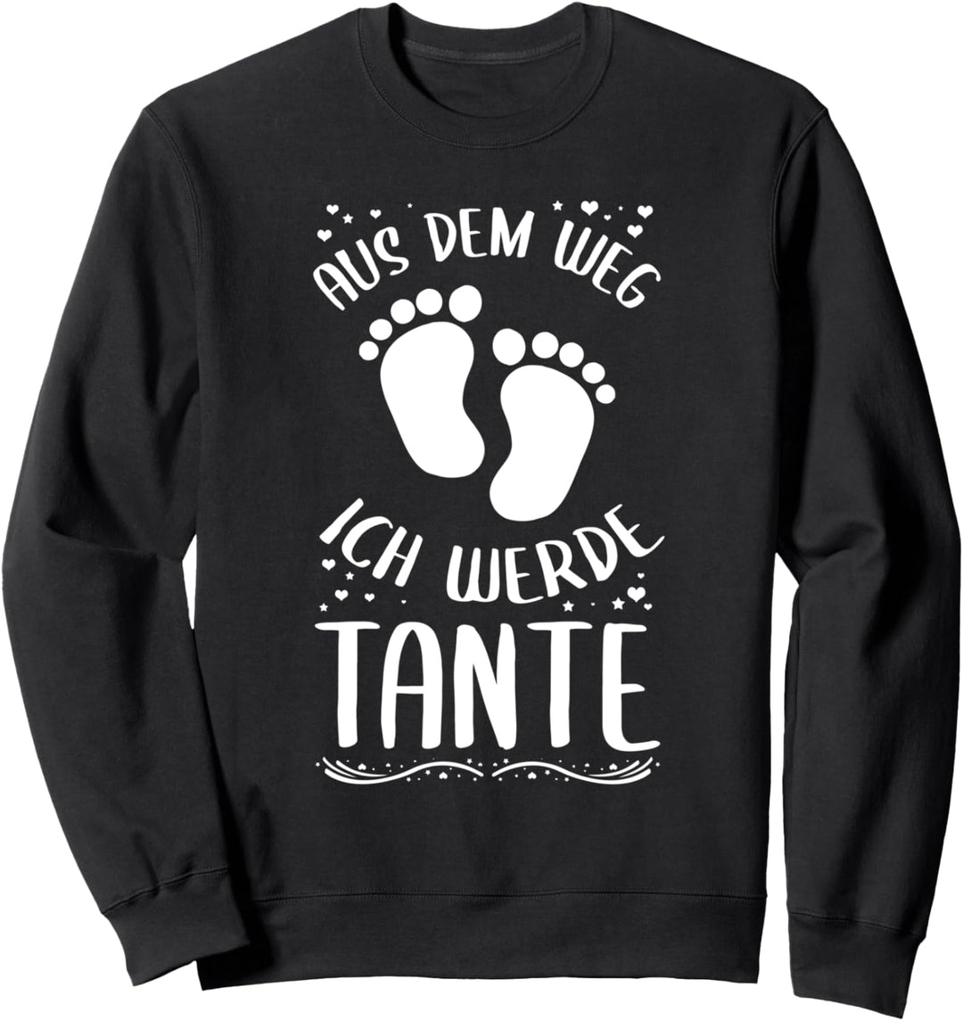 Aus dem Weg ich werde Tante - Geburt der Nichte des Neffen Sweatshirt