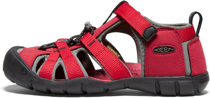 KEEN Unisex Kinder Seacamp 2 CNX Closed Toe Sandalen 19 EU Racing Red Gargoyle, 19 EU Racing Red Gar