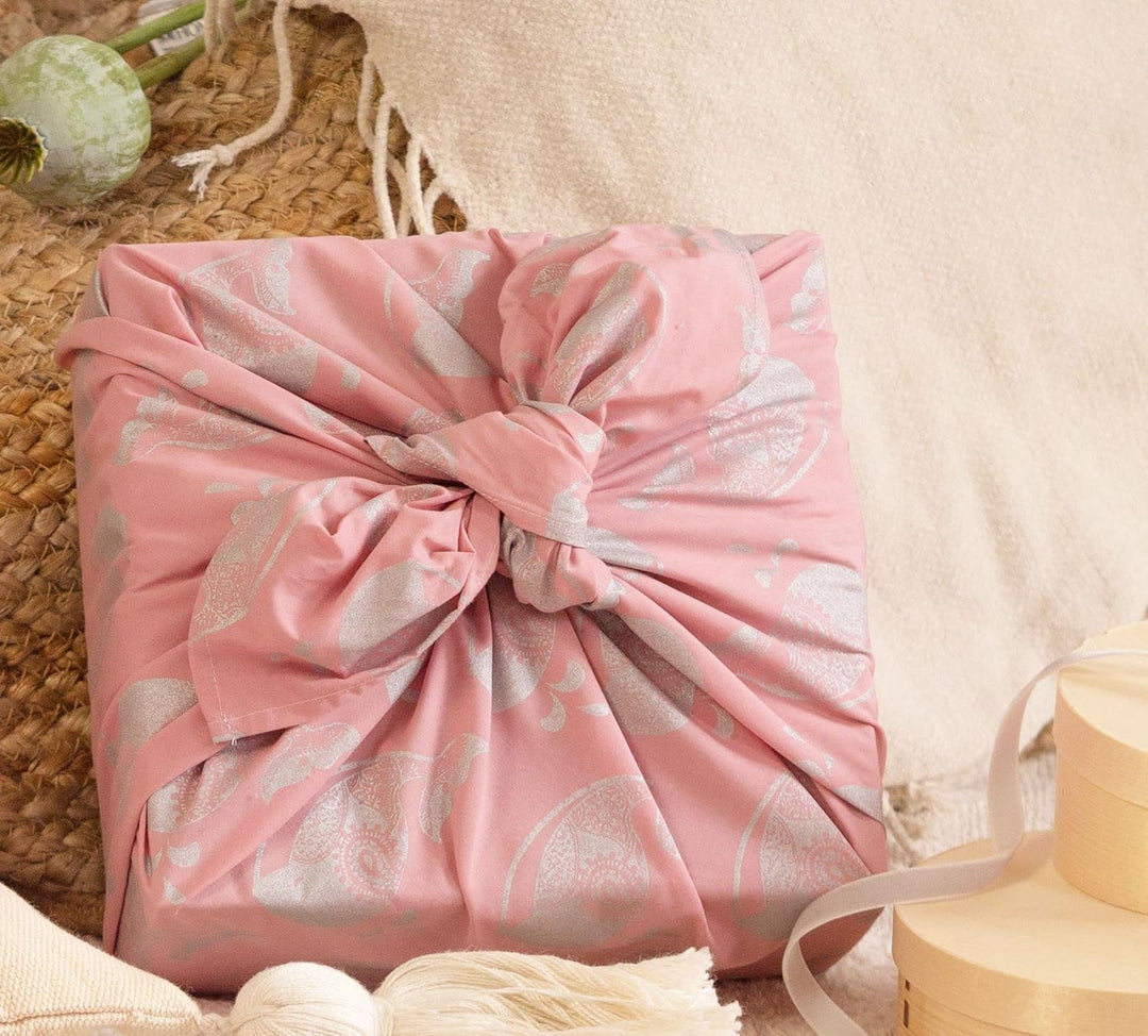 FabRap Furoshiki Fabric Gift Wrap, wiederverwendbare einseitige Gewebefolie, mit Sky Hintergrund mit