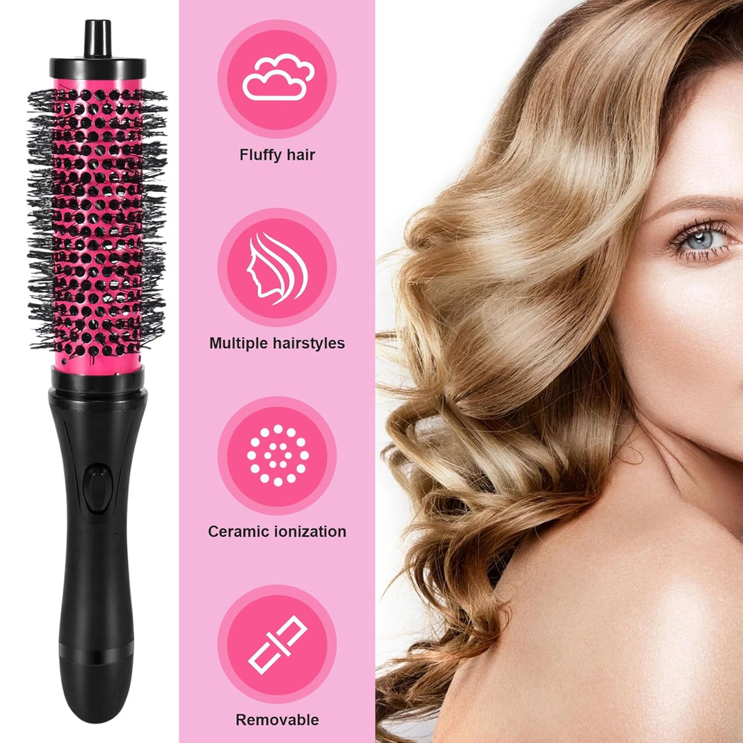 6 Teile/Satz 3 Grössen Abnehmbarer Locken Wickler Pinsel mit Positionierungs Klammern Aluminium Kera