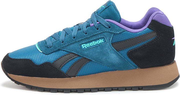 Reebok Damen Glide Sneaker 33/34 EU Escape Blue Utility Brown Black, 33/34 EU Escape Blue Utility Br