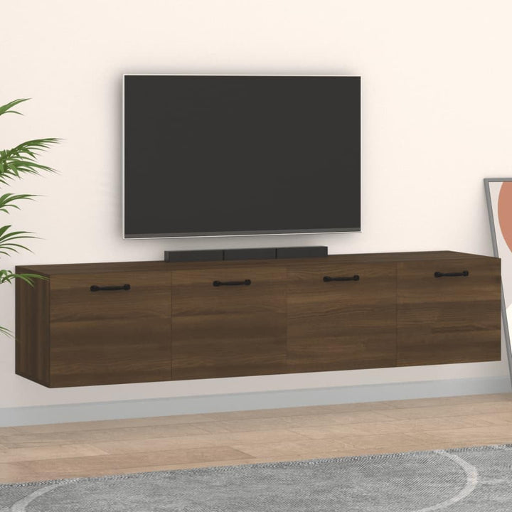 vidaXL 2X Wandschrank Hängeschrank Aufbewahrung Regal CD Schrank Bücherregal Bücherschrank Wohnzimme