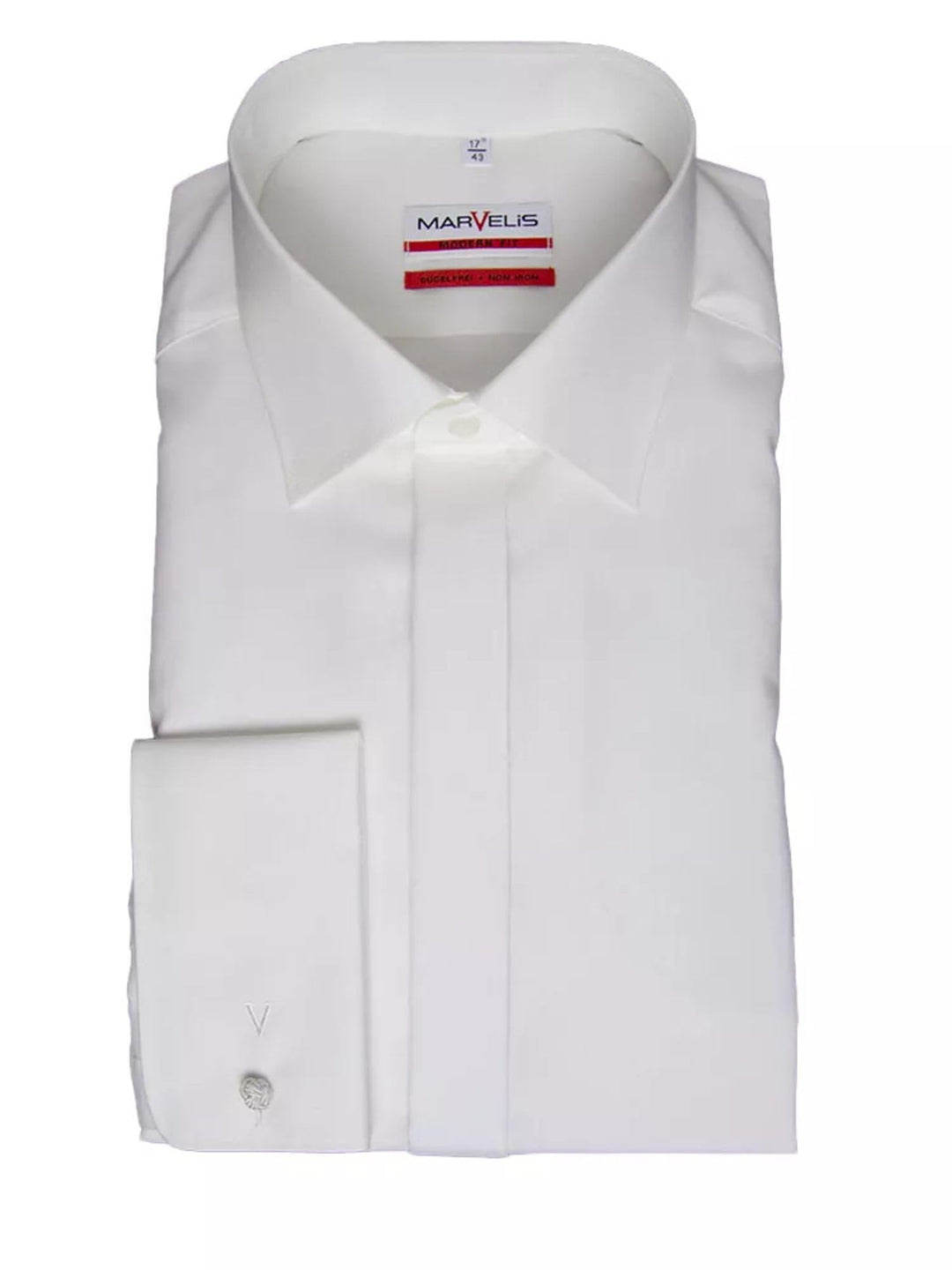 Marvelis Modern Fit Galahemd Langarm New Kent Kragen weiss 48 Grosse Grössen Hellbeige 20, 48 Grosse