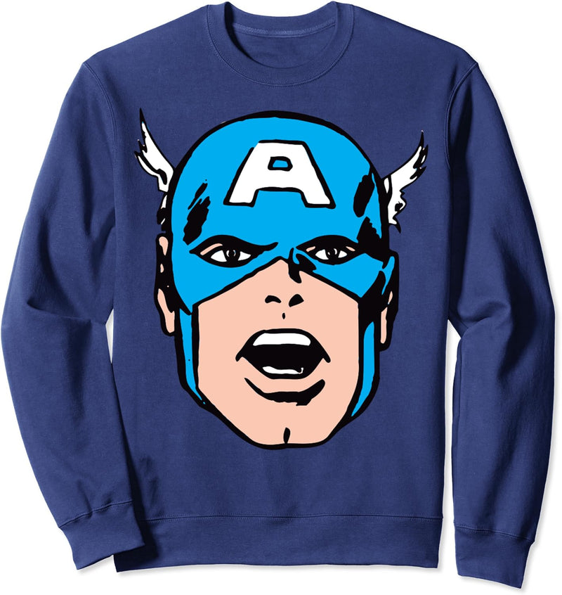 Marvel Captain American Big Face Sweatshirt