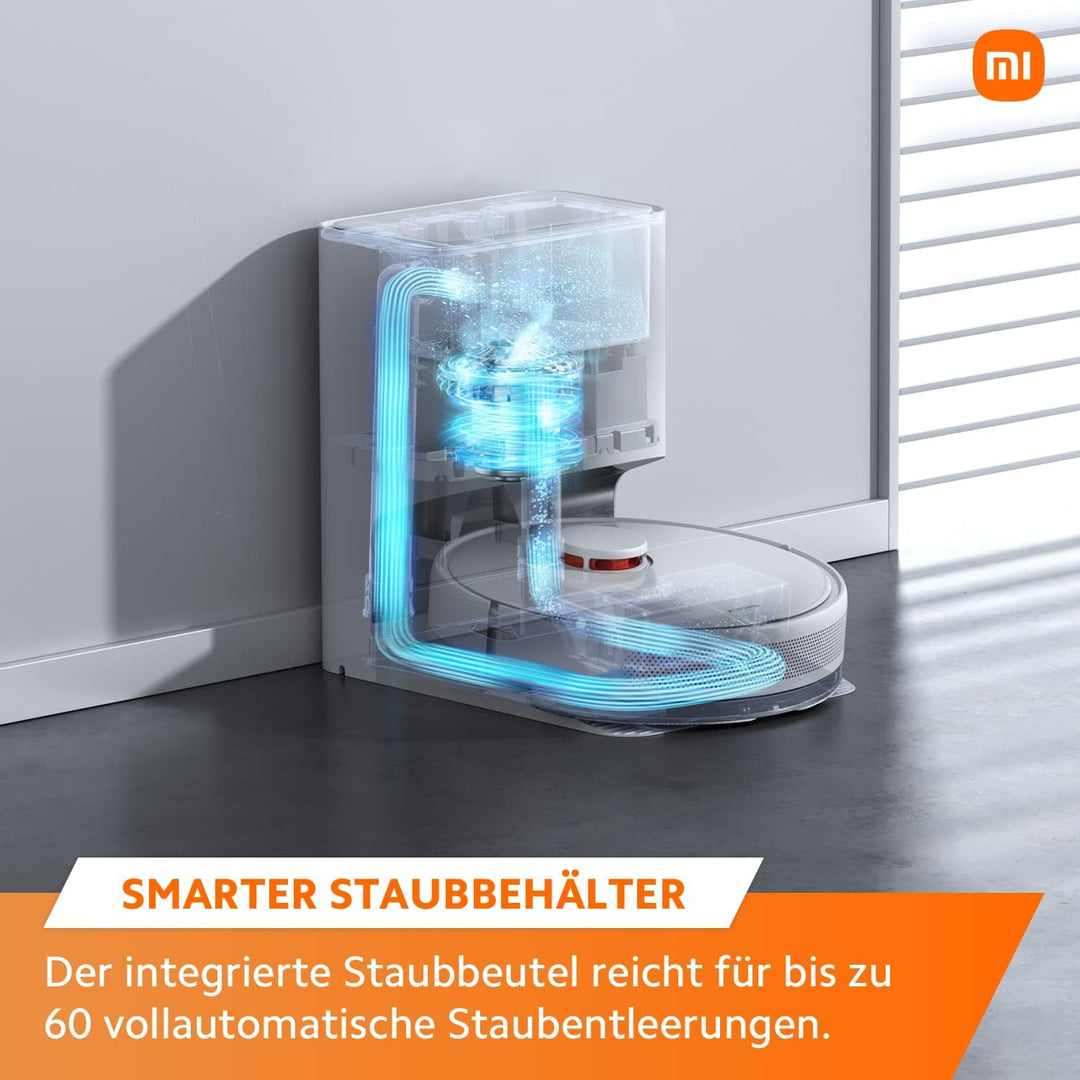 Xiaomi X10 Robot Vacuum Cleaner with Automatic Suction Station and Wiping Function, 4000 Pa, up to 1