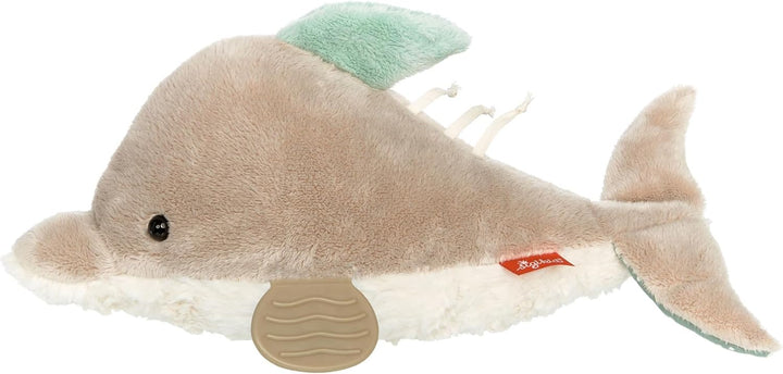 sigikid 43206 Aktiv-Delfin, Yellow für Mädchen und Jungen von 0 bis 12 Monaten Grau/Weiss, Grau/Wei&