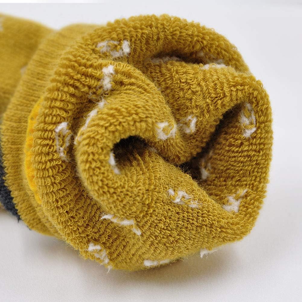 LOFIR Dicke Kinder Socken aus Baumwoll Winter Warme Thermo Socken für kleine Mädchen Jungen Kleinkin