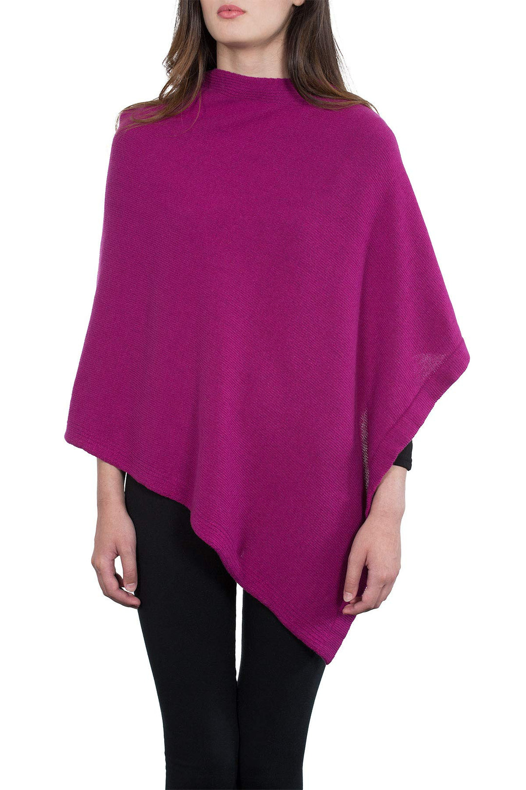 Kemailù - MOON Poncho aus Kaschmir - Gemisch - für Damen Anemone, Anemone