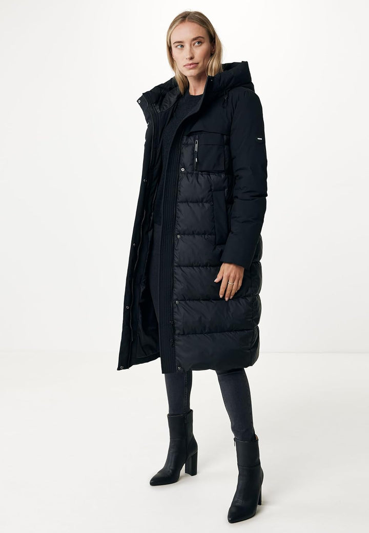 Mexx Damen Hooded Padded Jacket Parka XS Schwarz, XS Schwarz