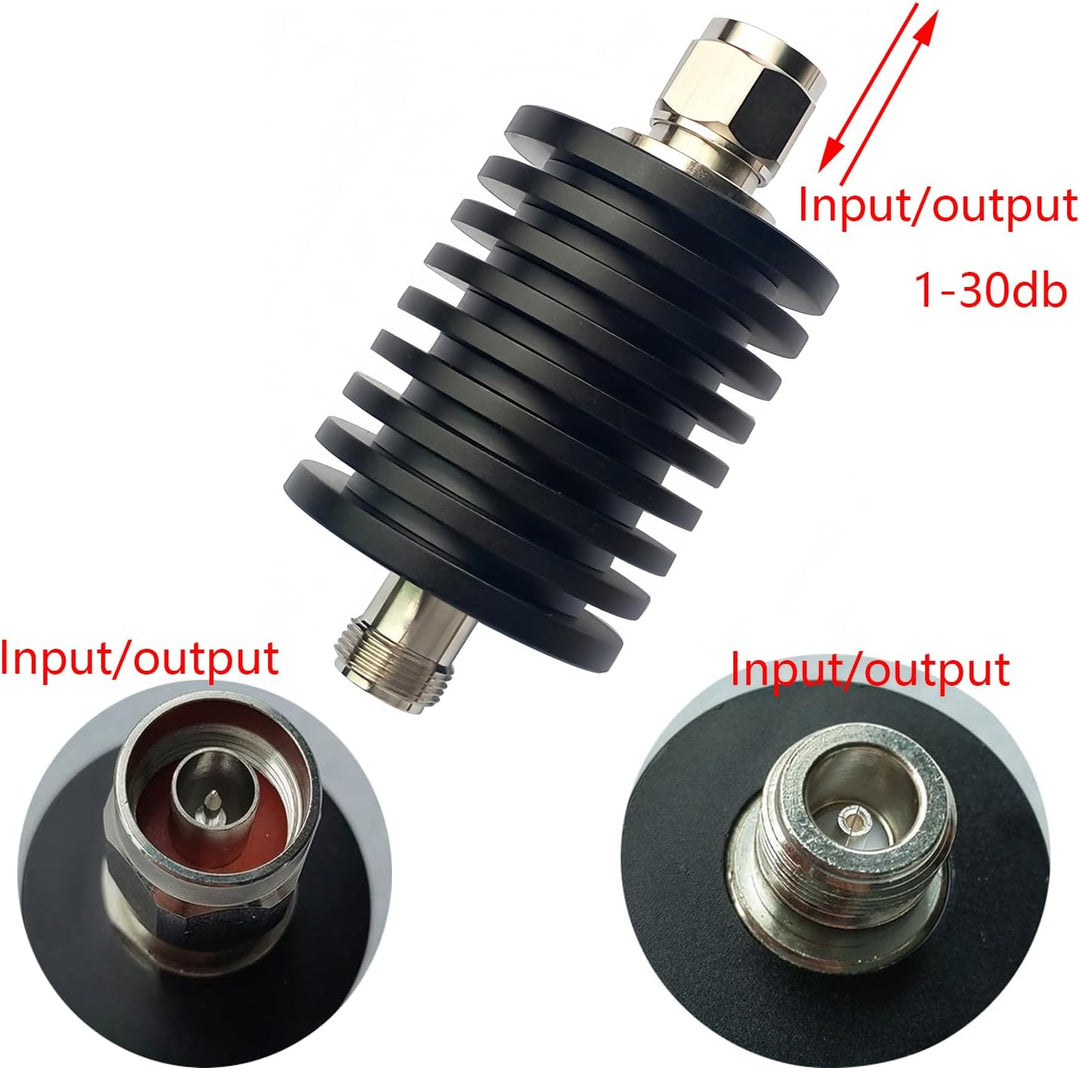 BECEN 3DB 50 W N RF Fixed Dämpfungsglied 3 GHz Anschluss 1-40dB können wählen (3DB), 3dB