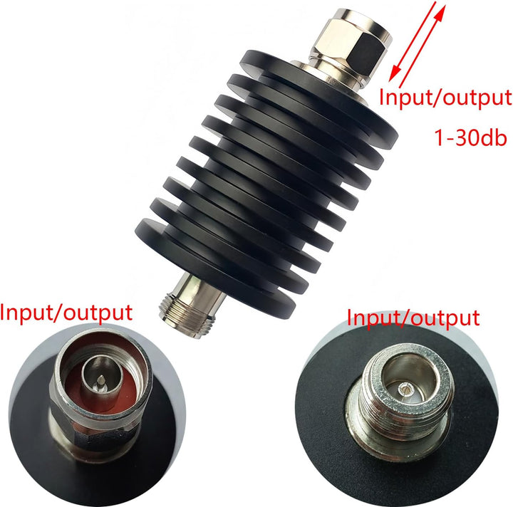 BECEN 3DB 50 W N RF Fixed Dämpfungsglied 3 GHz Anschluss 1-40dB können wählen (3DB), 3dB