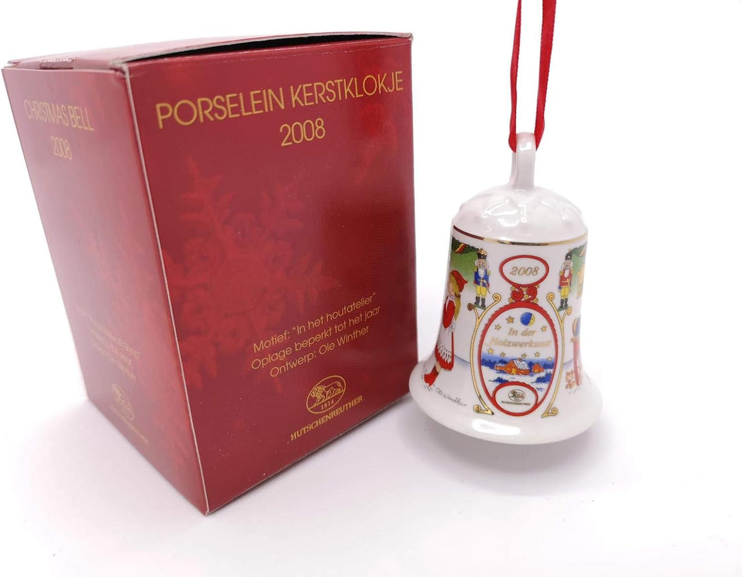 Porzellanglocke Weihnachtsglocke 2008 - Hutschenreuther - in OVP