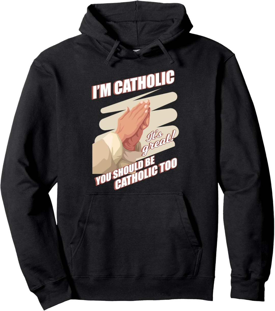 Katholik Betende Hände Katholisch Beten Gott Glaube Geschenk Pullover Hoodie