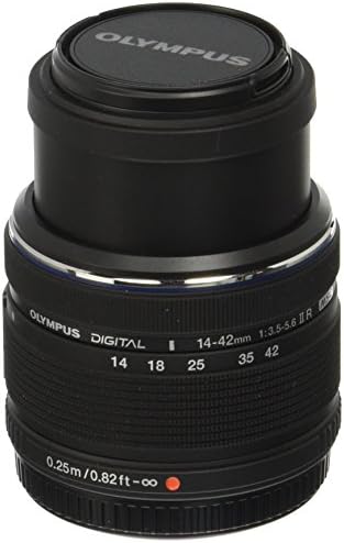 Olympus M.14-42MM F3.5-5.6 2R Zuiko Kamera Zoomobjektiv schwarz Schwarz 14–42 mm f/3,5–5,6, Schwarz
