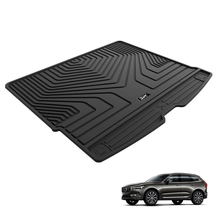 3W Kofferraumwanne für Volvo XC60 2018-2025 2026, TPE Allwetter Massgeschneiderte Kofferraummatte Ko