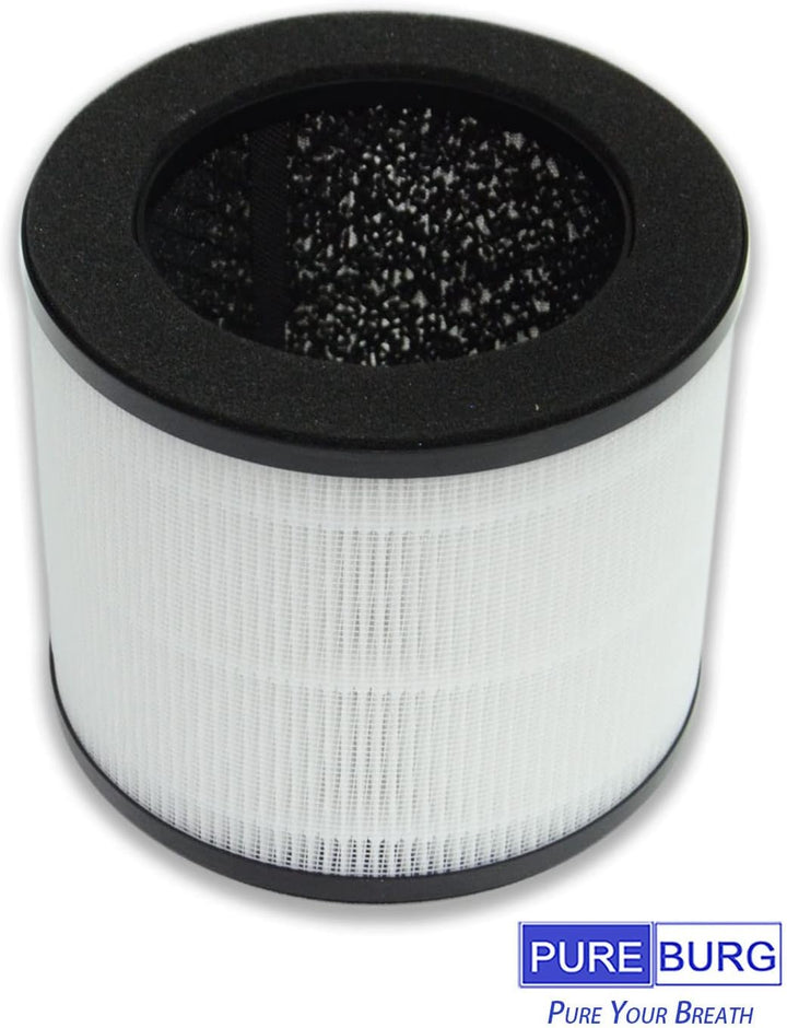 PUREBURG Ersatzfilter, kompatibel mit Himox H08 H08P Luftreinigern, 2 Stück, H13 HEPA, 4-stufige Fil