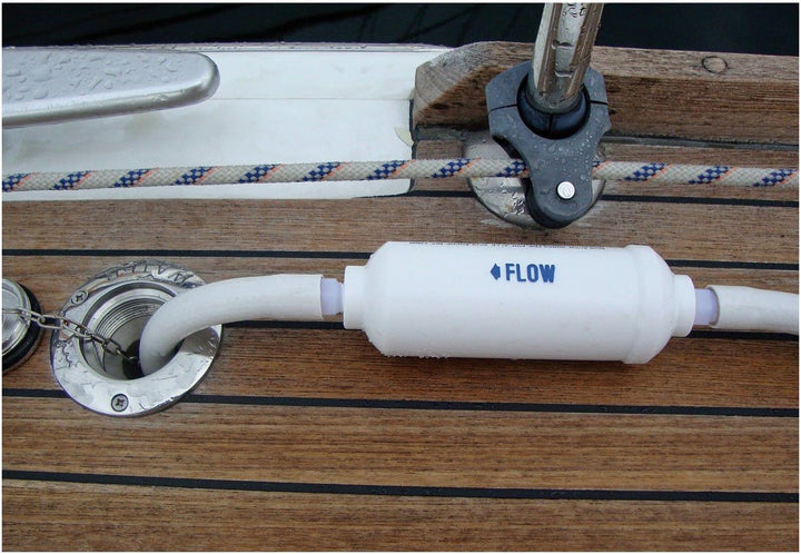 YACHTICON Schlauch Vorfilter - Aktivkohlefilter für Schlauch 13mm