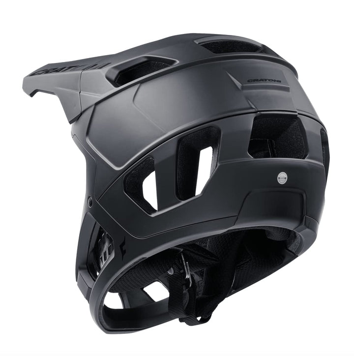 Cratoni Unisex – Erwachsene Interceptor Helmet M Schwarz Matt, M Schwarz Matt