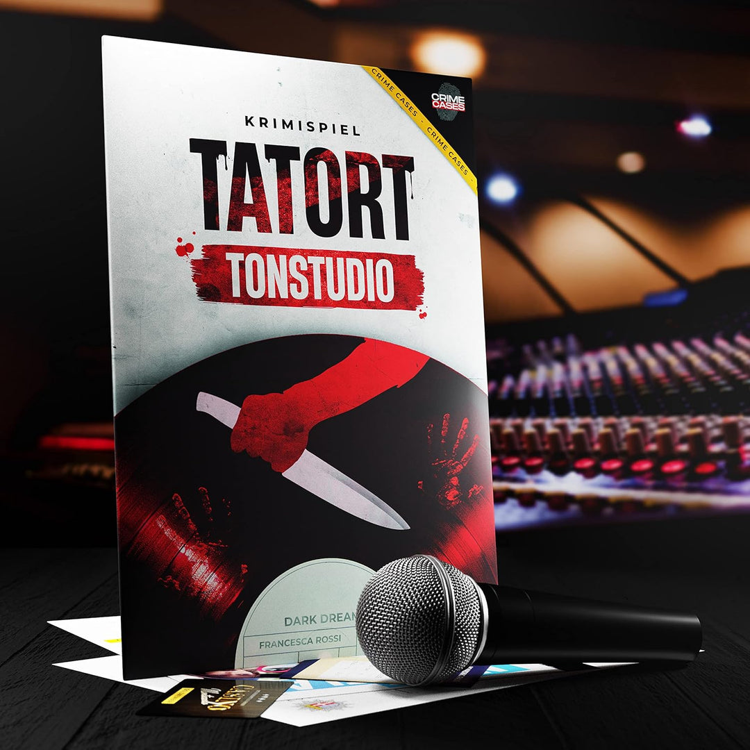 Krimispiel: Tatort Tonstudio I Cold Case Fallakte I Krimispiele für Erwachsene für 1-6 Personen I Mo