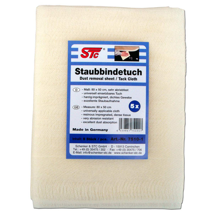 STC Staubbindetuch 10 x 5er Pack (50 Stück) – hochwertiges Honigtuch für Lackierarbeiten – Staubtuch