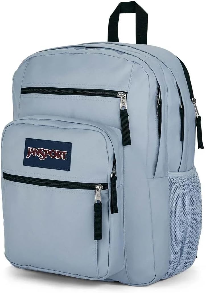 JanSport Big Student, Grosser Rucksack, 56 L, 43 x 33 x 25 cm, 15in laptop compartment Blue Dusk, Bl