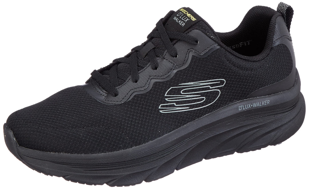 Skechers D'Lux Walker - Scrambler 232264-BKCC, Herren, Sneaker, Black Mesh/Synthetic Trim 41 EU Schw