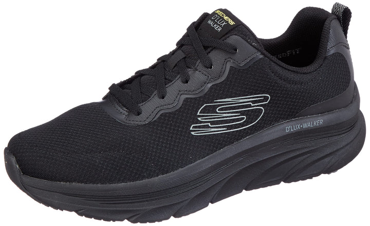 Skechers D'Lux Walker - Scrambler 232264-BKCC, Herren, Sneaker, Black Mesh/Synthetic Trim 41 EU Schw