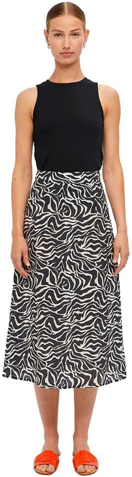 Object Damen Objleonora Hw Midi Skirt Noos Rock 42 Schwarz, 42 Schwarz