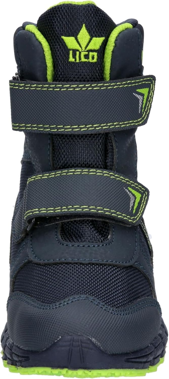 Lico Unisex Kinder Lappland Schneestiefel 35 EU Marine Lemon, 35 EU Marine Lemon