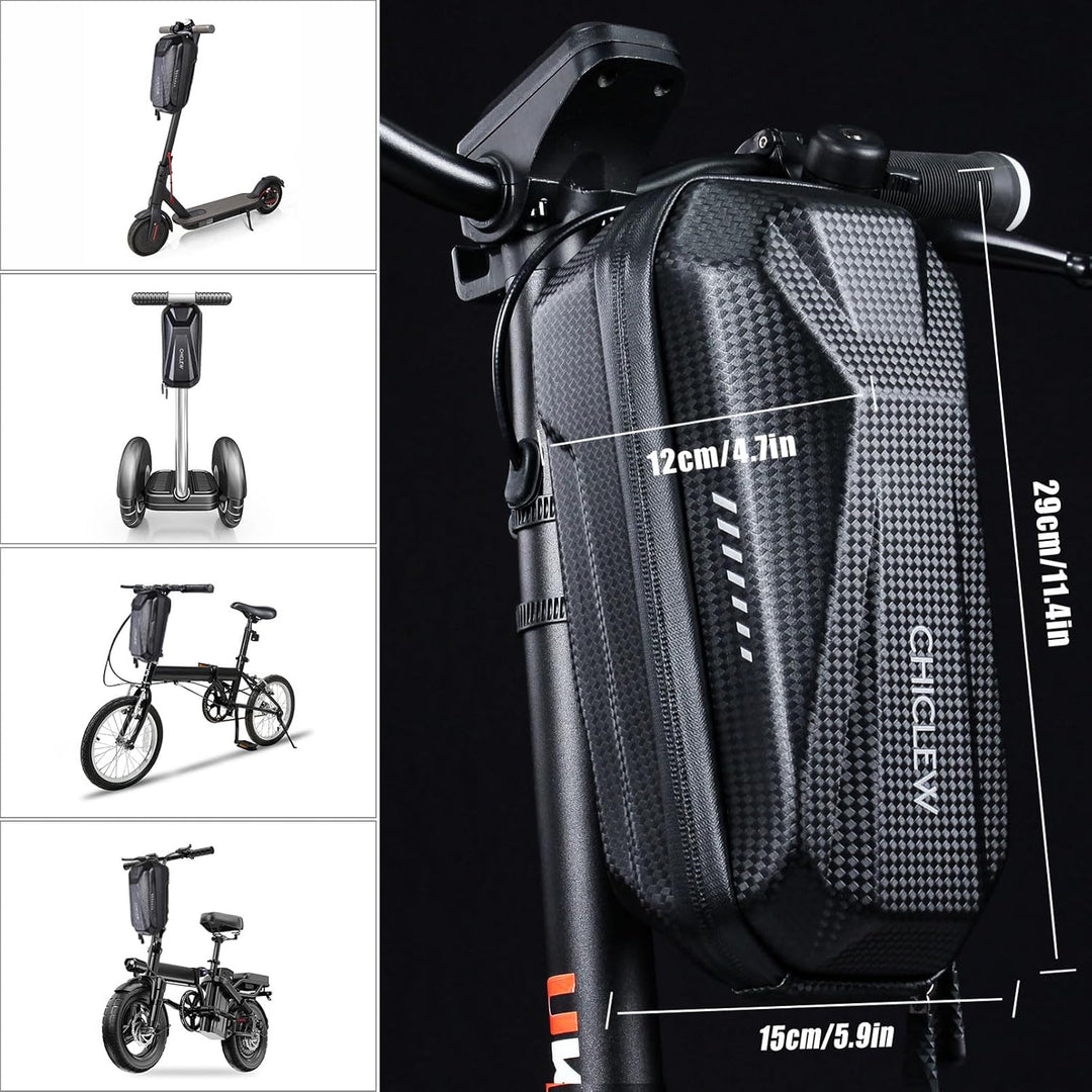 CHICLEW 3L Grosse Kapazität Scooter Tasche, Schnellverschluss Tragbare Tasche E Scooter, wasserdicht