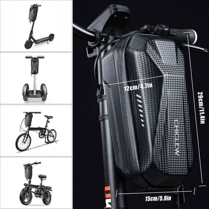 CHICLEW 3L Grosse Kapazität Scooter Tasche, Schnellverschluss Tragbare Tasche E Scooter, wasserdicht