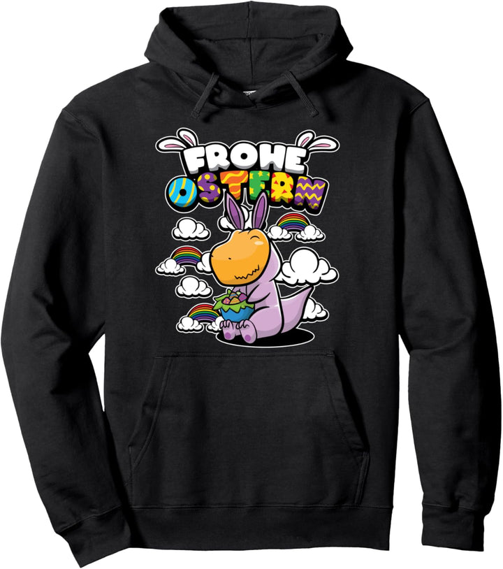 Frohe Ostern - Ostertiere - Süsser getarnter Dinosaurier Pullover Hoodie