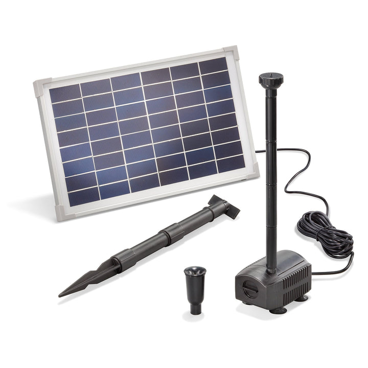 Solar Teichpumpe 12 Watt Solarmodul 650 l/h Förderleistung 1,4 m Förderhöhe esotec Professional Prod