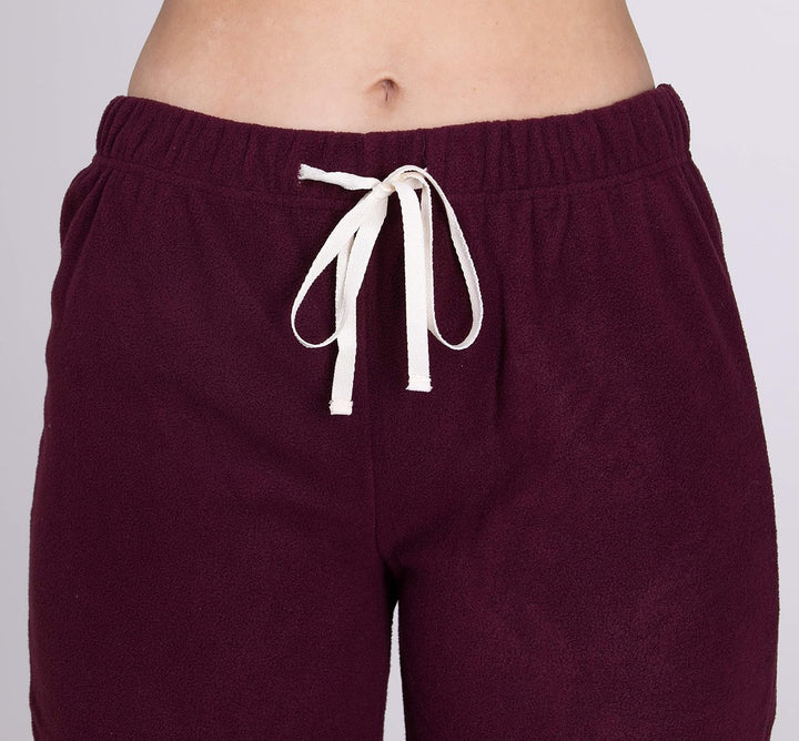 SLOUCHER Fleece-Anzug Hausanzug aus wärmenden Fleece für Damen S Bordeaux, S Bordeaux