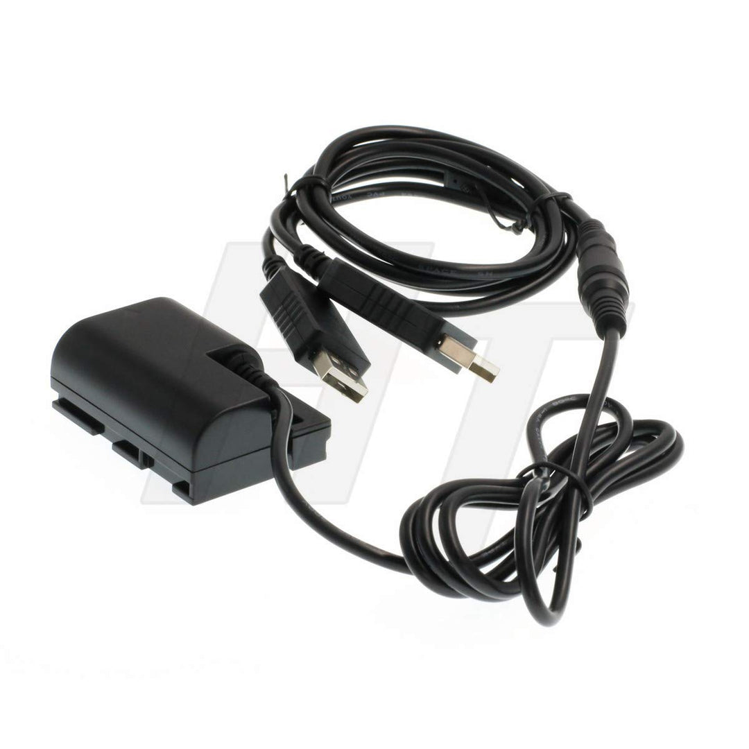 5 V Dual USB LP-E6 Power Adapter Dummy Akku für Canon EOS 5D Mark II III IV 6D 70D