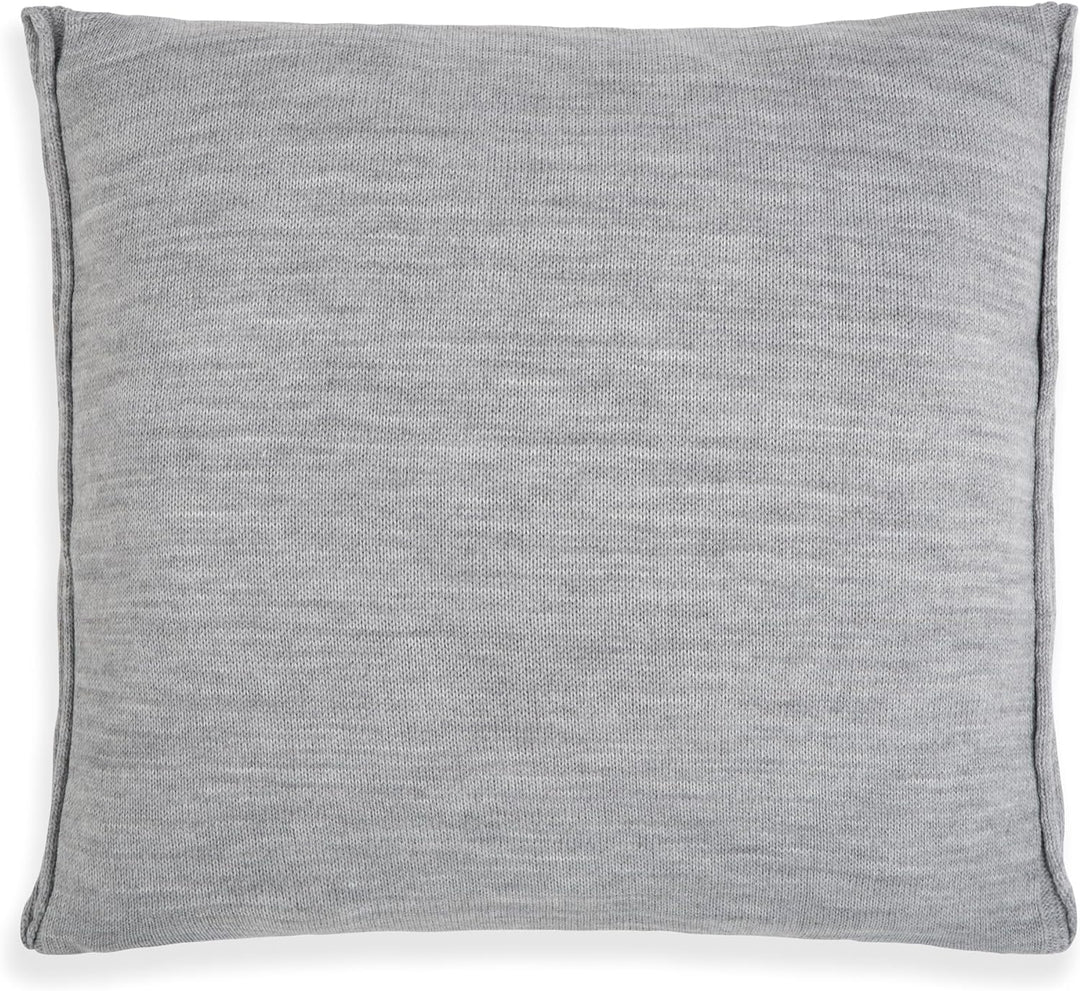 KNIT FACTORY - Noa Kissen - Grau - 50x50 cm 50x50 cm Grau, 50x50 cm Grau