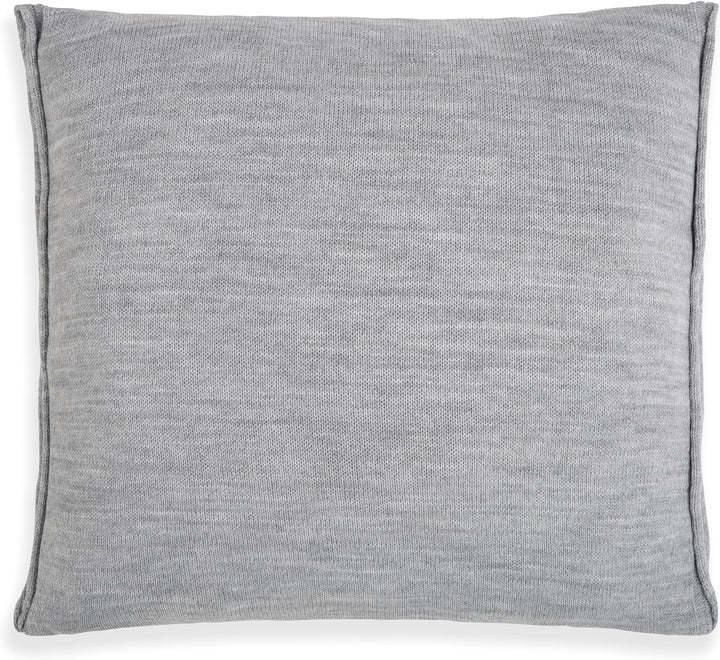 KNIT FACTORY - Noa Kissen - Grau - 50x50 cm 50x50 cm Grau, 50x50 cm Grau
