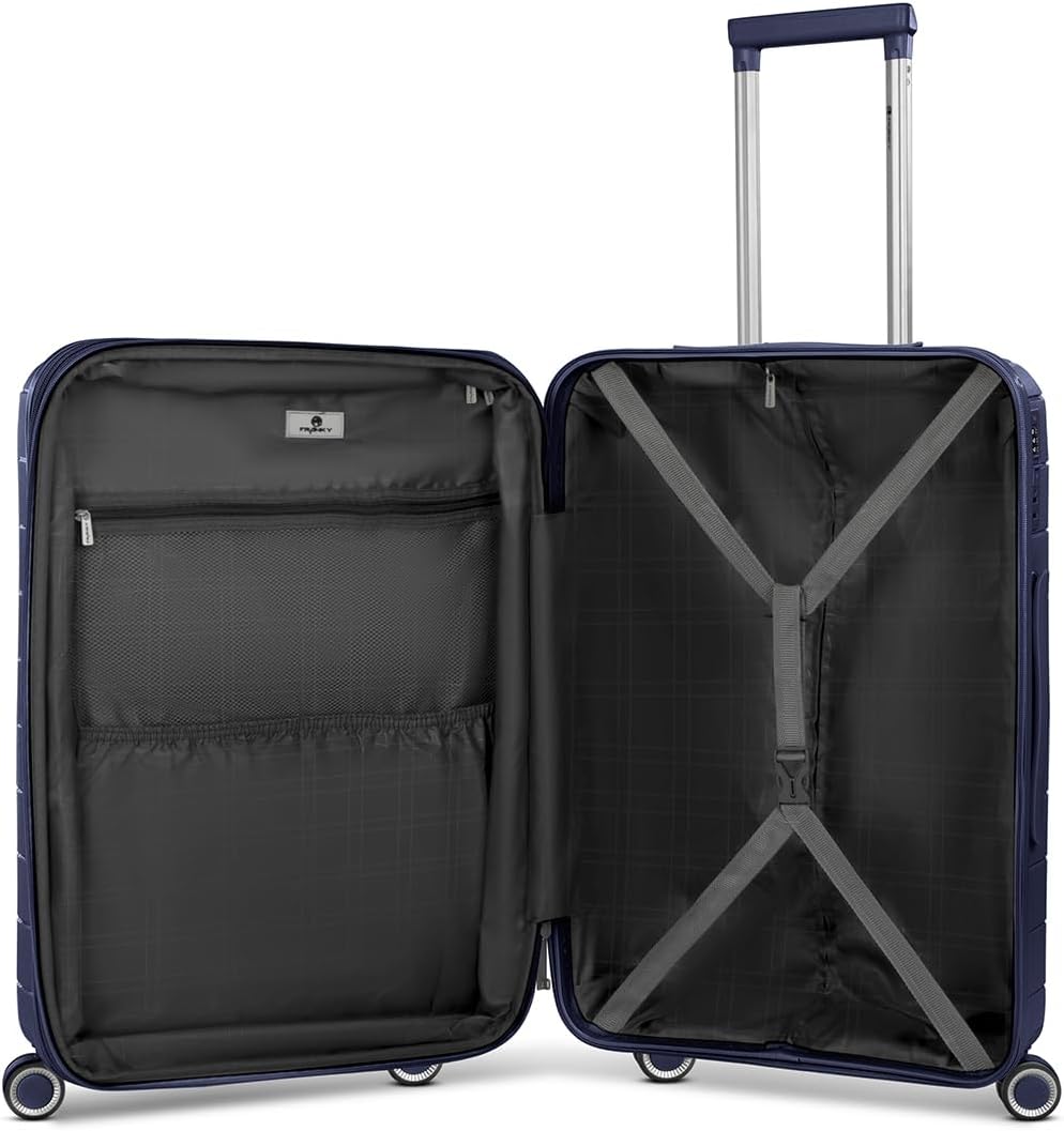 Franky Check-in Koffer für Damen und Herren | mittelgrosser Trolley 42 x 24 x 65 cm aus hochwertigem
