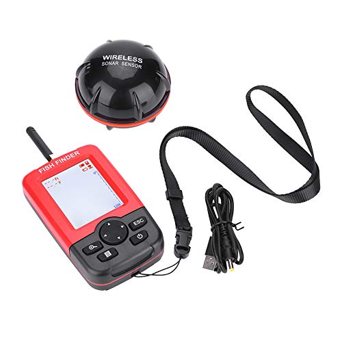 100 Mt ABS Fish Finder Wireless Sonar Sensor Echolot für Nachtfischen Wasserreservoir