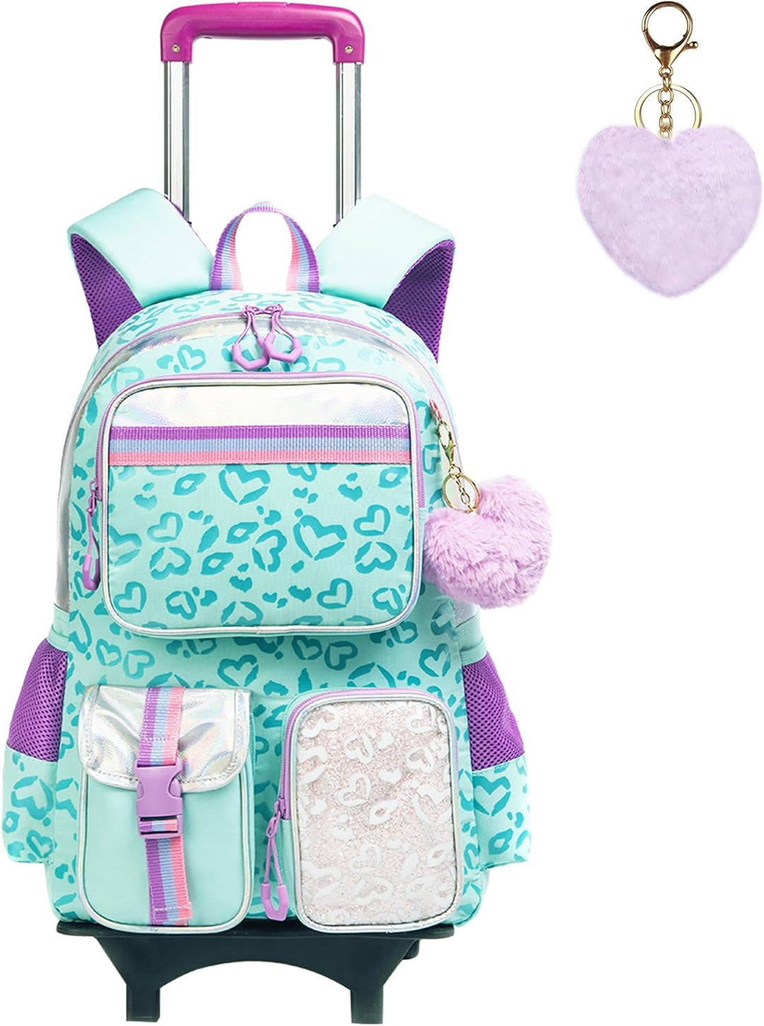 Schulranzen Mit Rollen Kinder Trolley Rucksack Mädchen Rolling Reisegepäck Kinderkoffer Schulrucksac