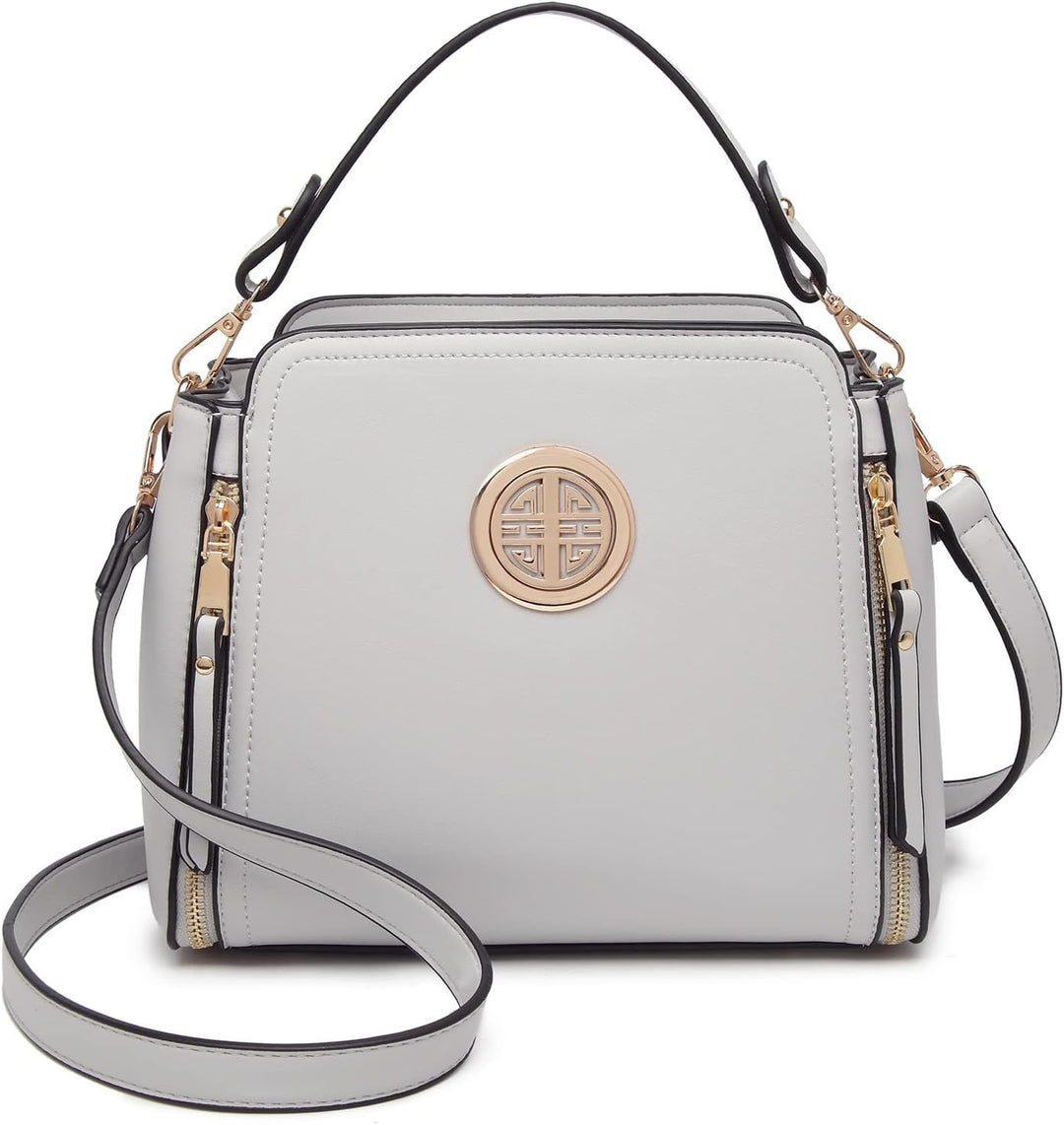 Miss Lulu Umhängetasche Damen Schultertasche Handtasche Crossbody Taschen Henkeltasche Mädchen PU Le