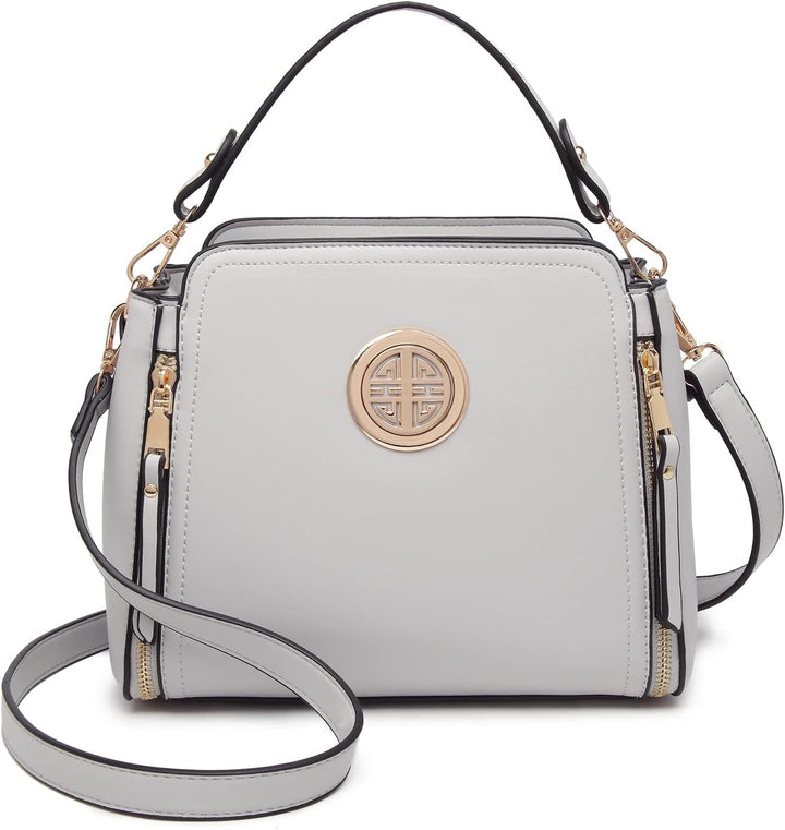 Miss Lulu Umhängetasche Damen Schultertasche Handtasche Crossbody Taschen Henkeltasche Mädchen PU Le