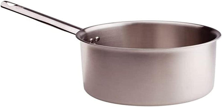 Pentole Agnelli ALIX105ALIN16 Hoher Auflauf mit Stahlgriff, Aluminium-Stahl-Trilaminat zur Induktion