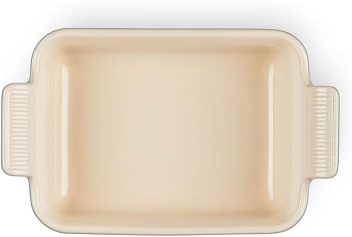 Le Creuset Rechteckige Auflaufform Tradition aus Steinzeug, 19 cm, 1.1 Liter, Flint, 71102194440001