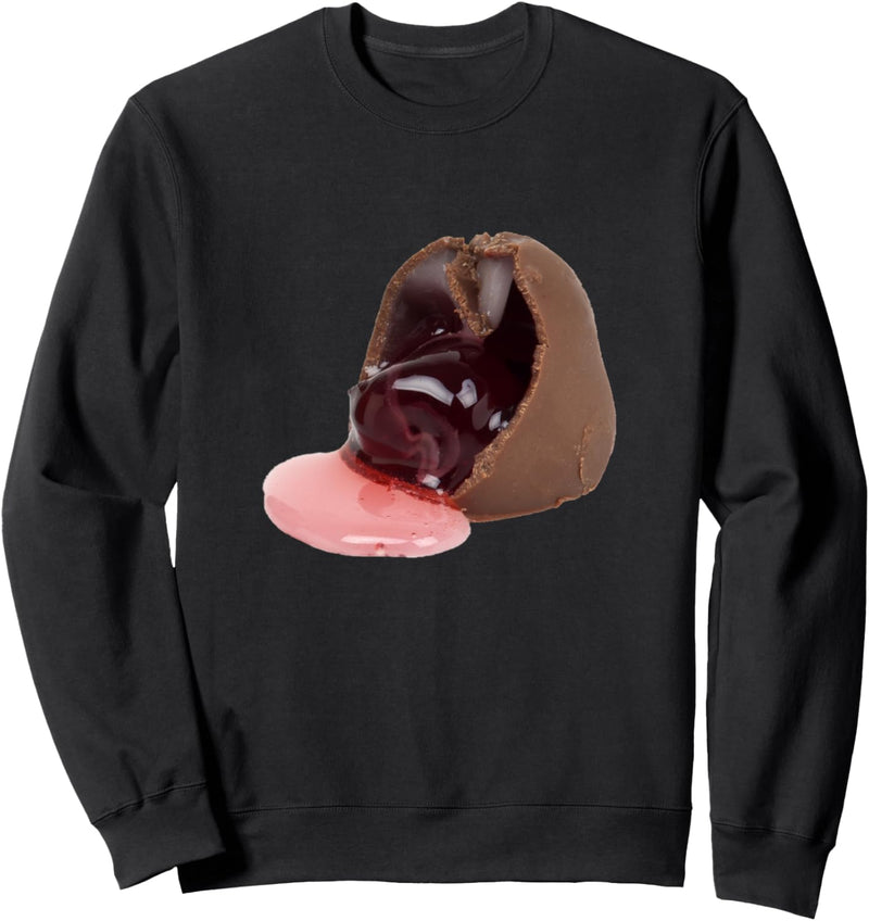 Schokoladenüberzogene Kirschbonbons Sweatshirt