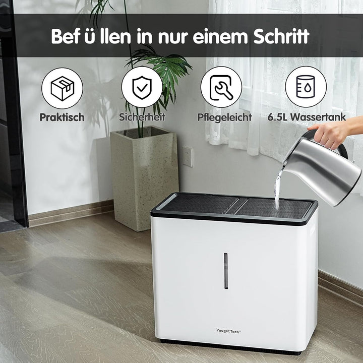 14.5 L Top Fill Luftbefeuchter, Verdunstungsme Luftbefeuchter, 3000 ml/h, automatische Abschaltung,